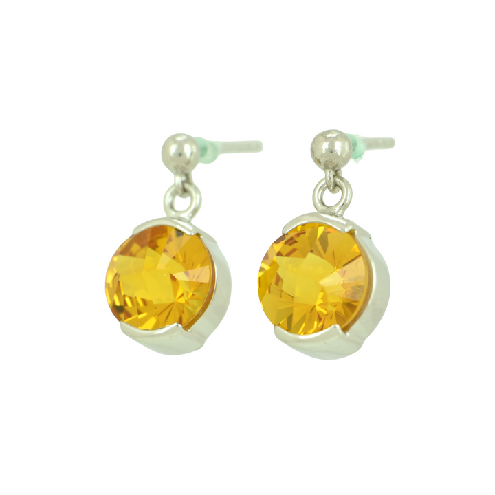 Cognac Sapphire Earrings