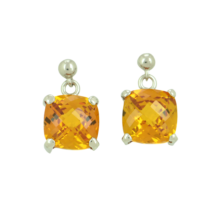 Cognac Sapphire Earrings