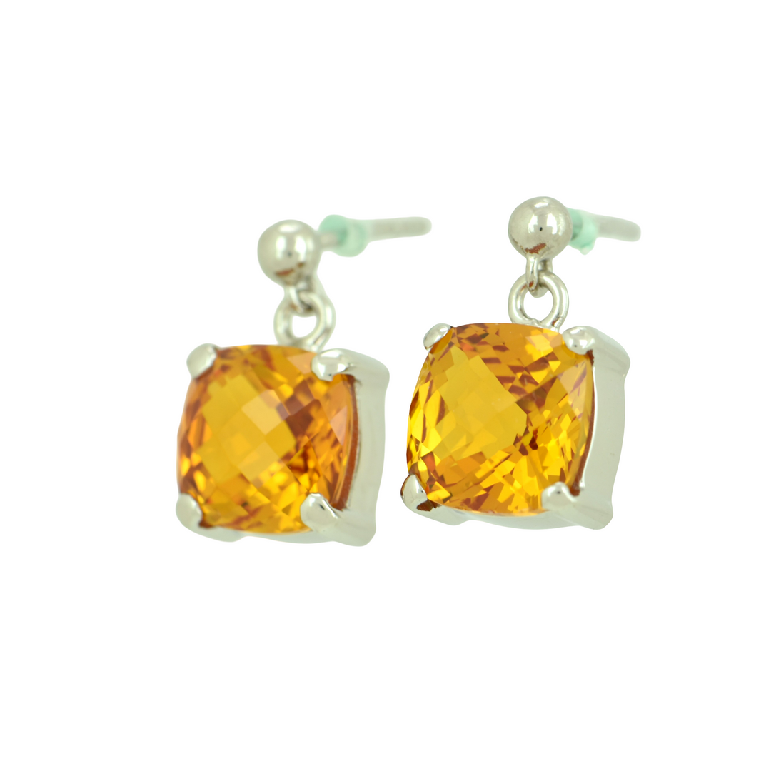 Cognac Sapphire Earrings