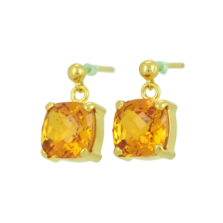 Cognac Sapphire Earrings
