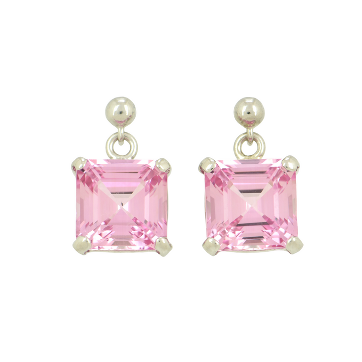 Imperial Pink Sapphire Earrings