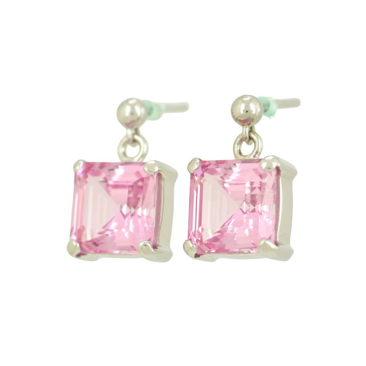 Imperial Pink Sapphire Earrings