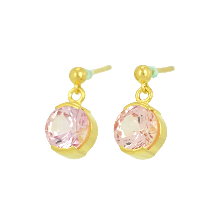 Imperial Pink Sapphire Earrings