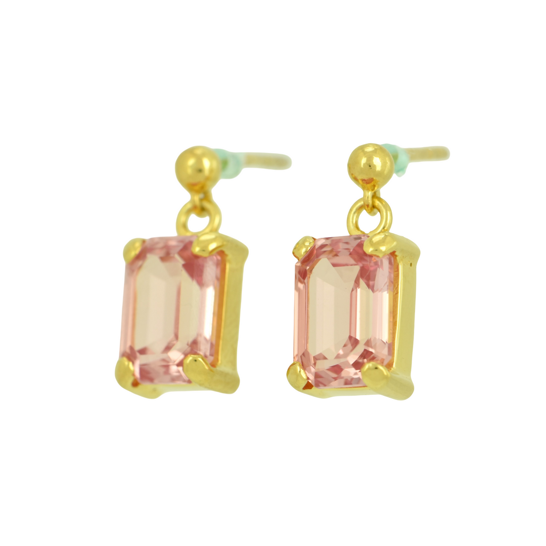 Imperial Pink Sapphire Earrings