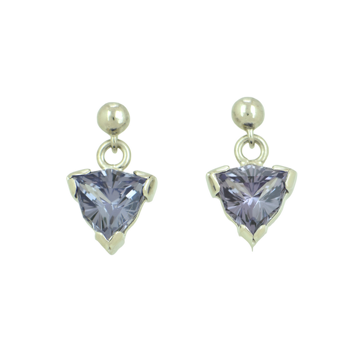 Alexandrite Effect Sapphire Earrings