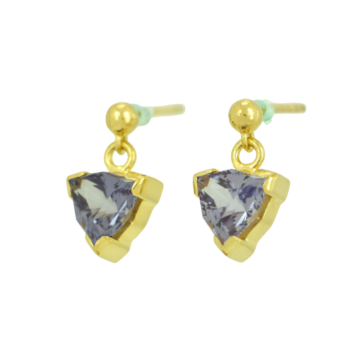 Alexandrite Effect Sapphire Earrings