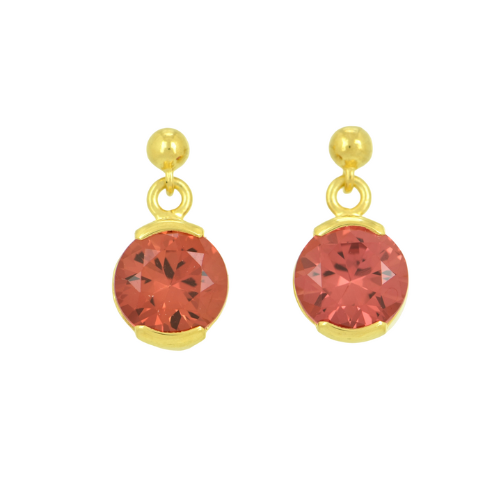 Padparadscha Sapphire Earrings