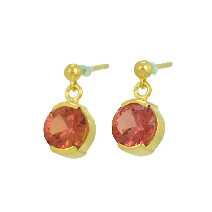 Padparadscha Sapphire Earrings