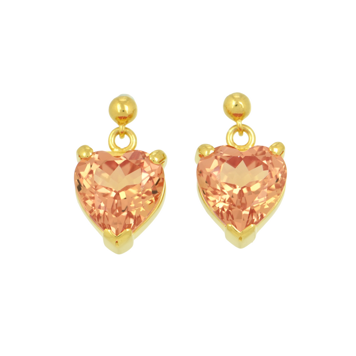 Imperial Pink Sapphire Earrings