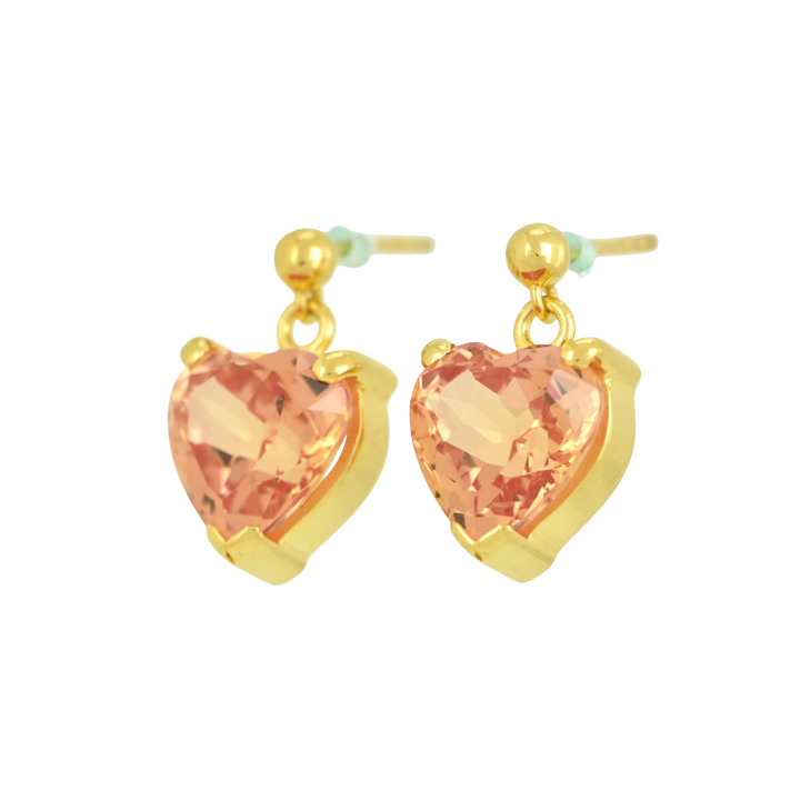 Imperial Pink Sapphire Earrings