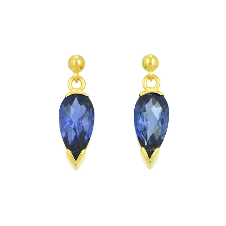 Blue Sapphire Earrings