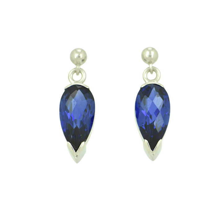 Blue Sapphire Earrings