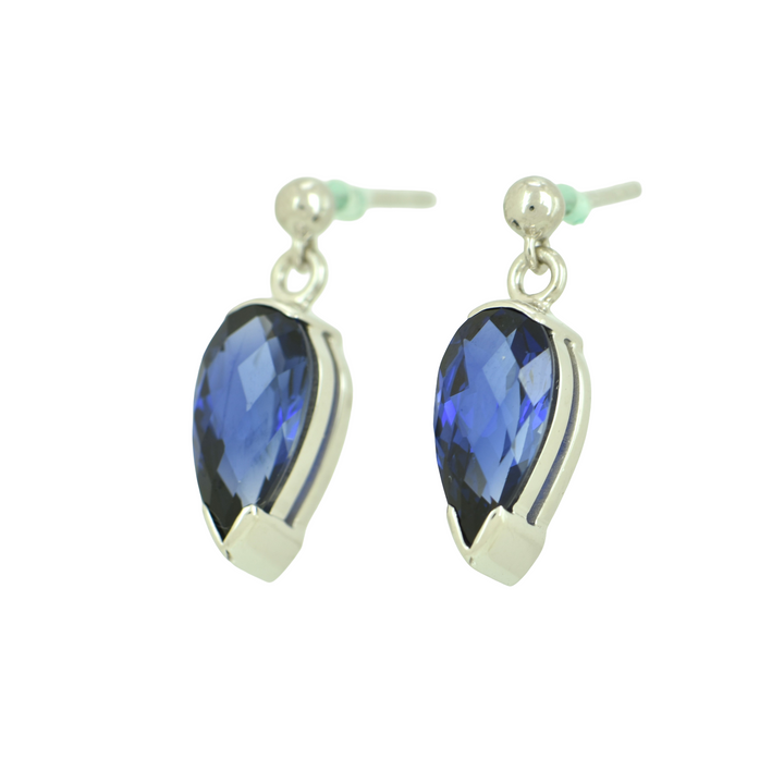 Blue Sapphire Earrings