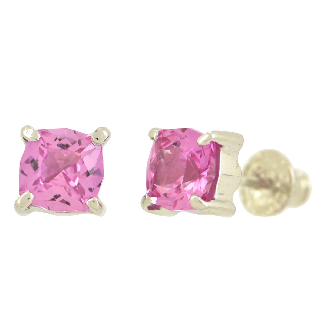 Shasta Pink Sapphire Earrings