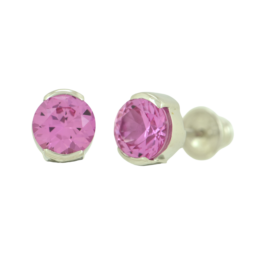 Shasta Pink Sapphire Earrings