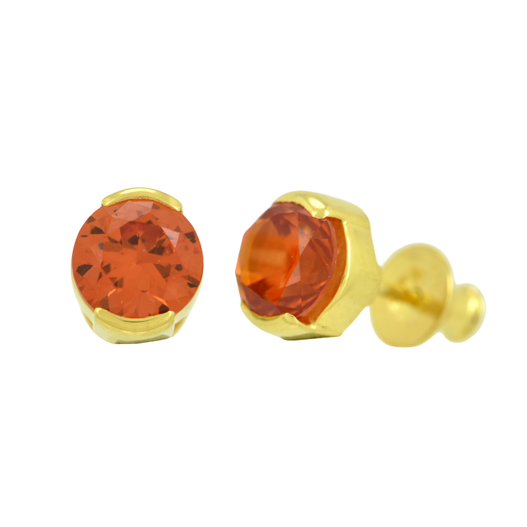 Padparadscha Sapphire Earrings