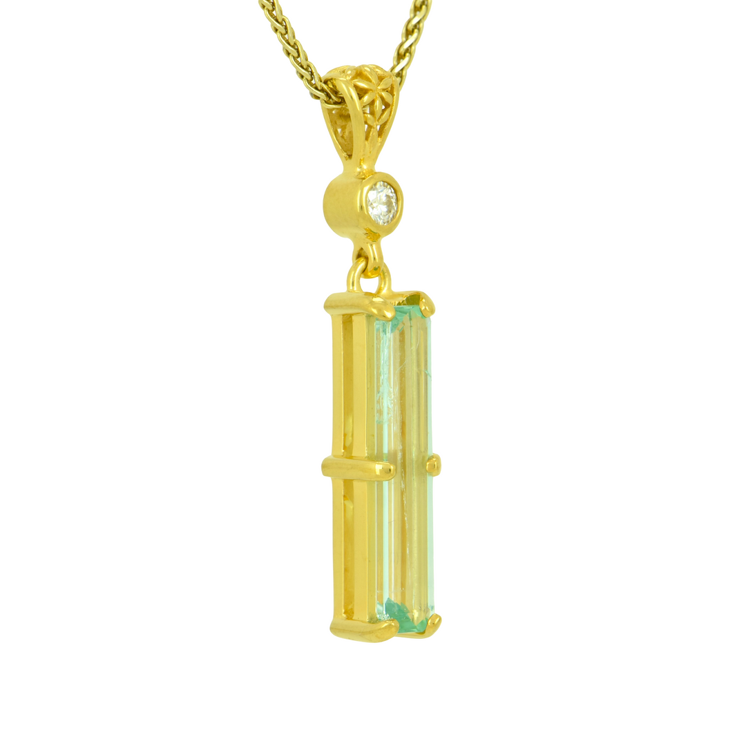 Paraiba Beryl Pendant