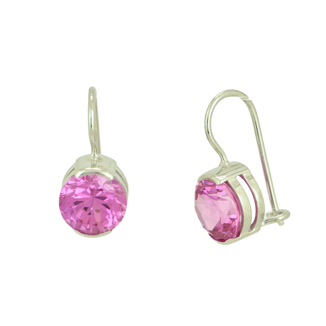 Shasta Pink Sapphire Earrings