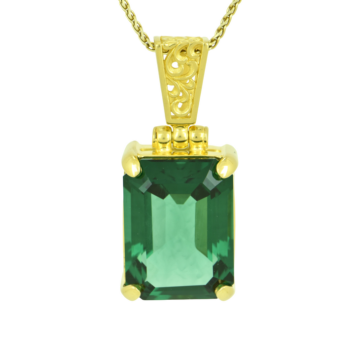 Green Hydro Quartz Pendant