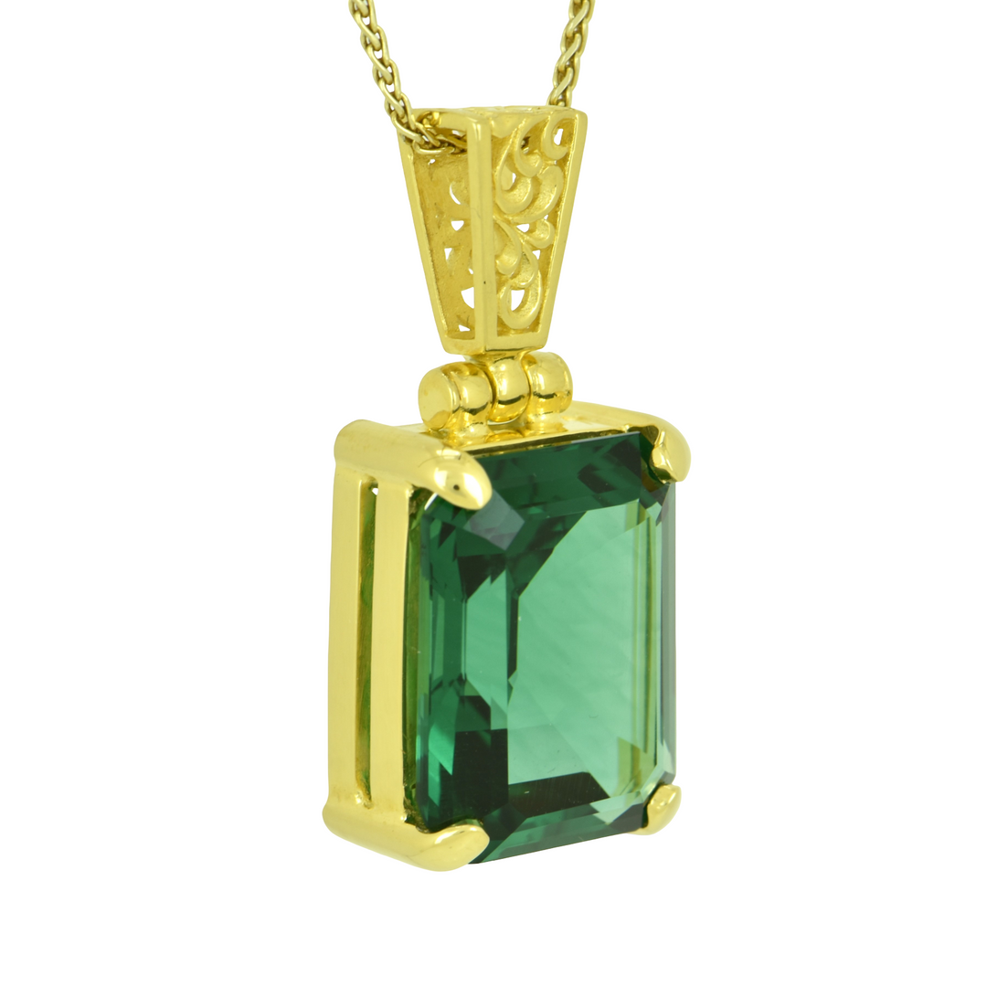Green Hydro Quartz Pendant