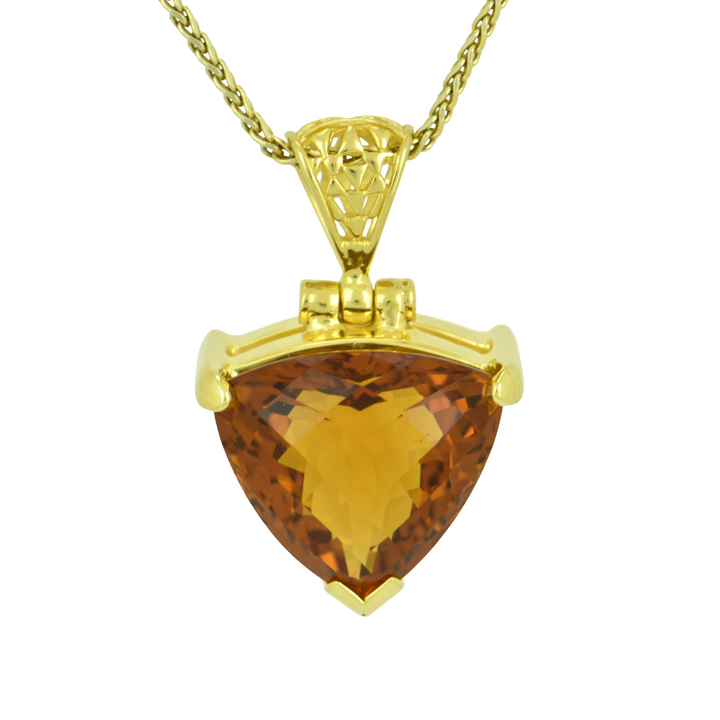 Golden Hydro Quartz Pendant