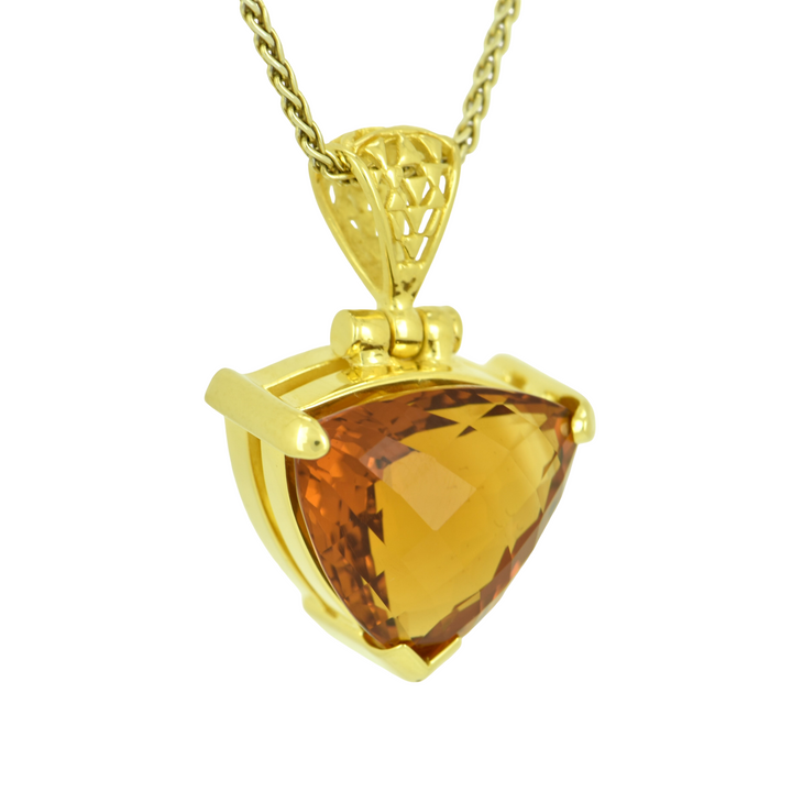 Golden Hydro Quartz Pendant