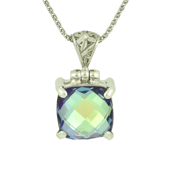 Luminous Heart Mystic Quartz Pendant