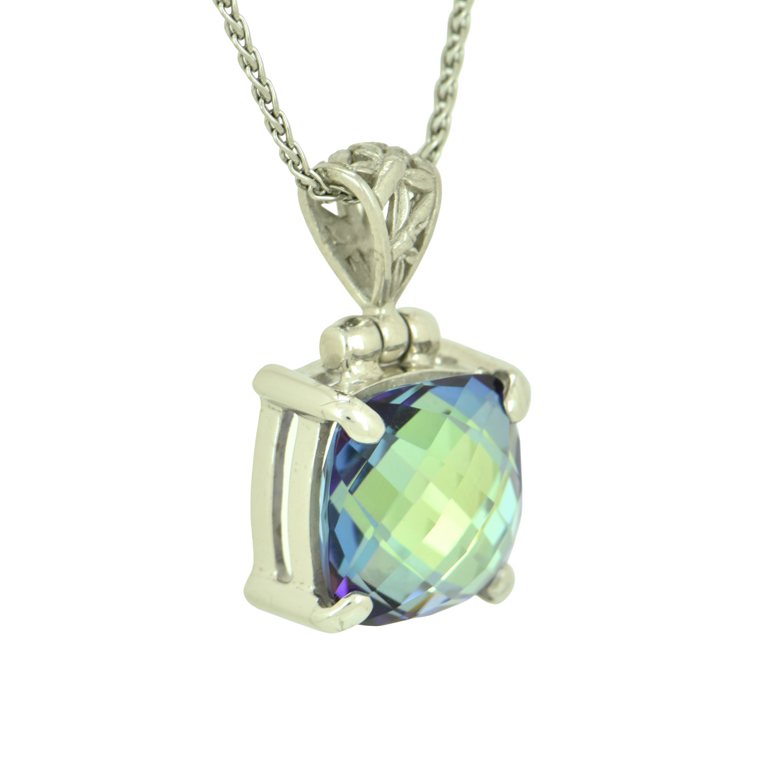 Luminous Heart Mystic Quartz Pendant