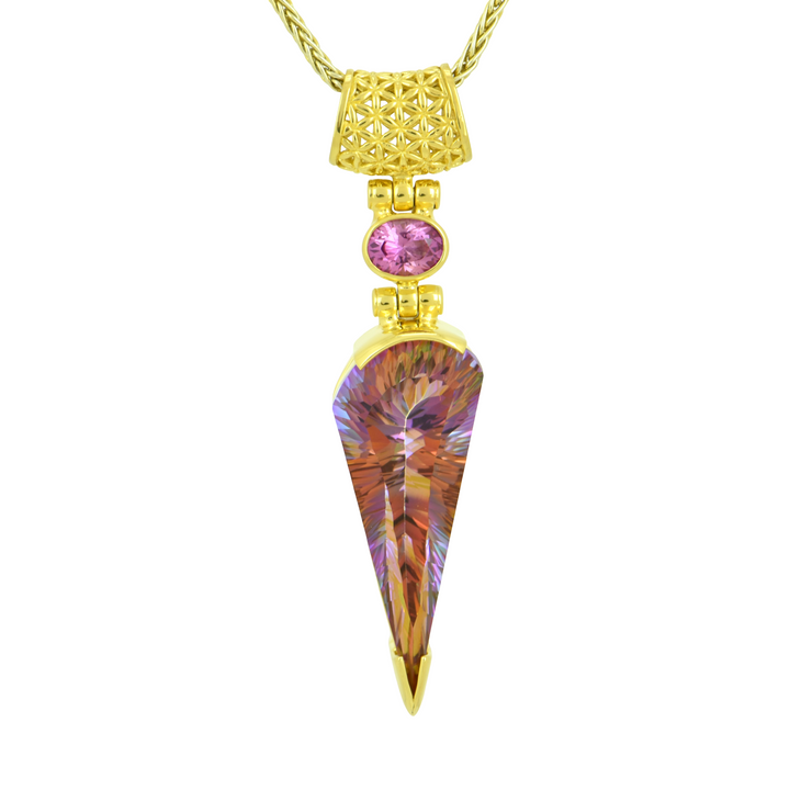 Sunstar Mystic Quartz Pendant