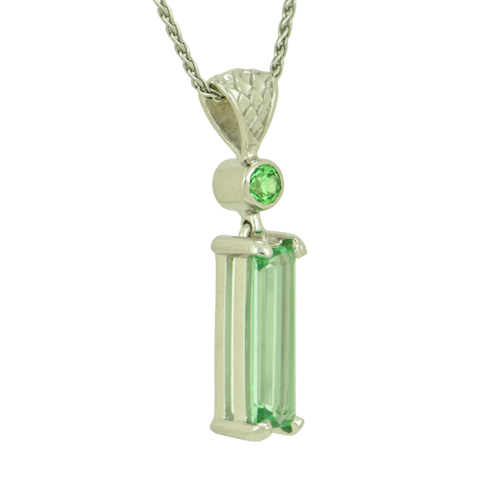 Mint Green Obsidian Pendant