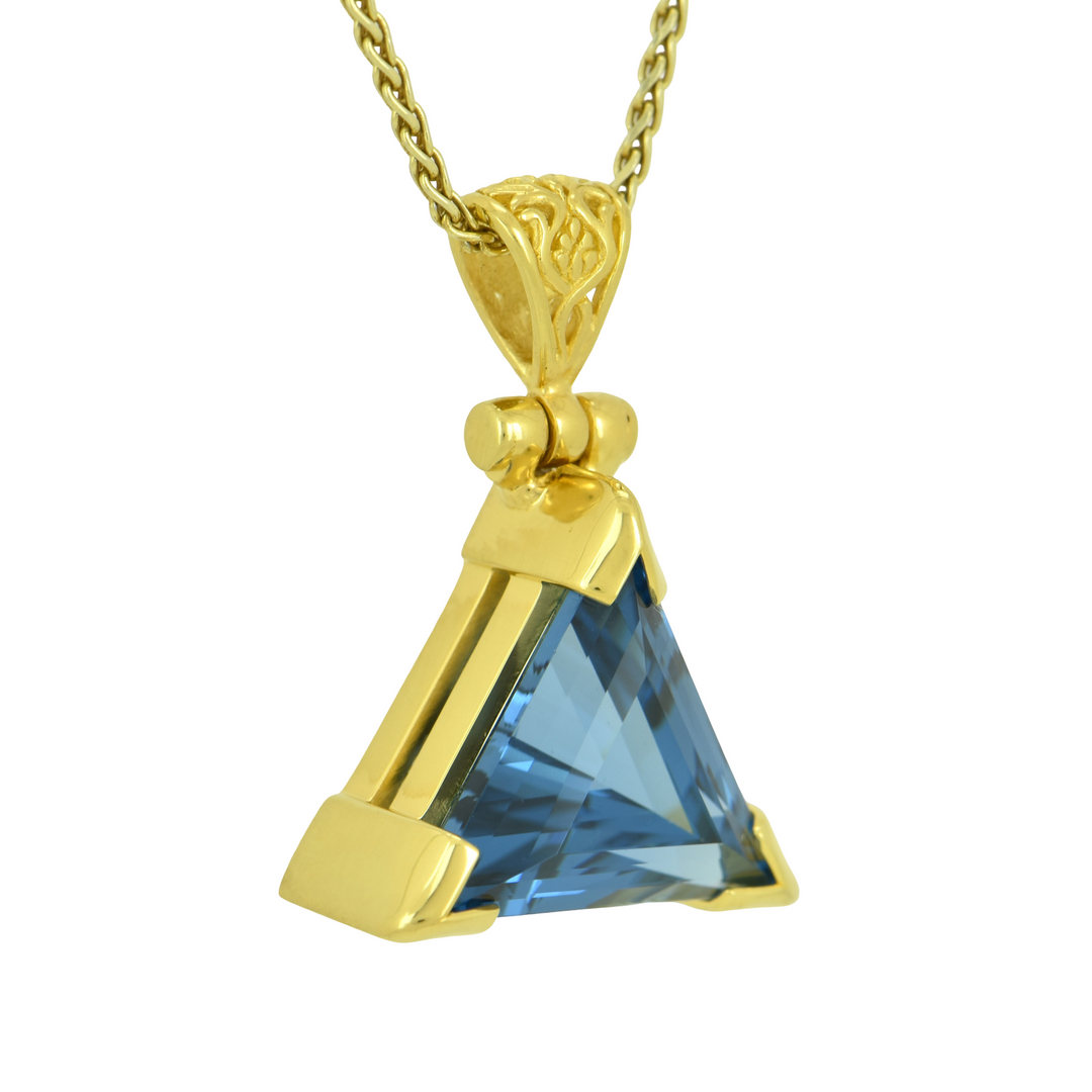 Blue Green Spinel Pendant