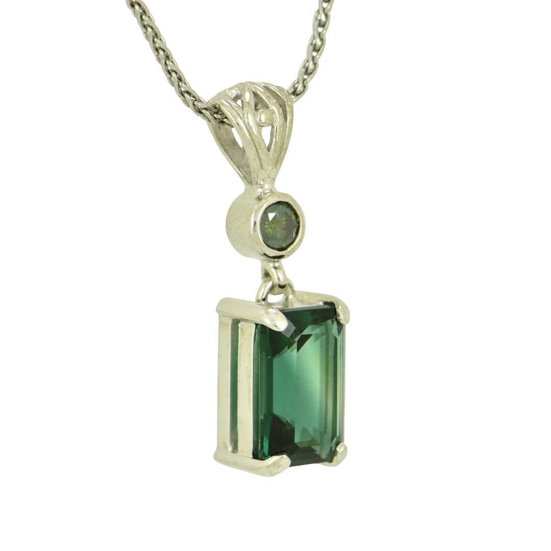 Green Obsidian Pendant
