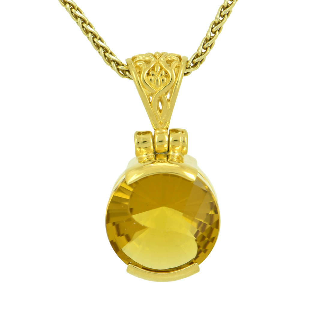 Golden Obsidian Pendant