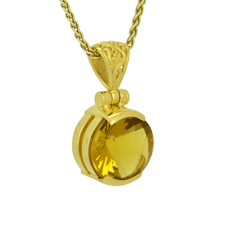 Golden Obsidian Pendant