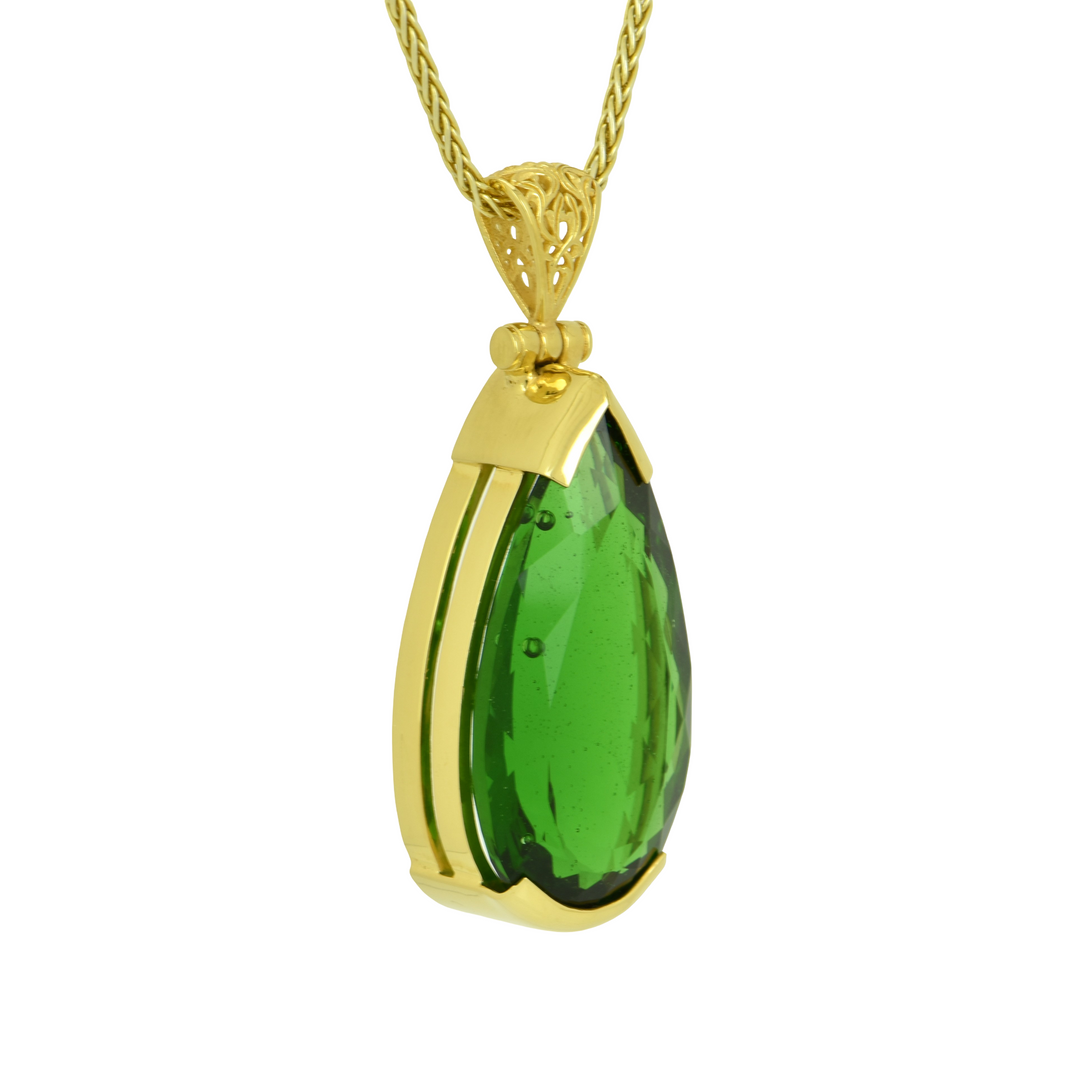 Green Obsidian Pendant