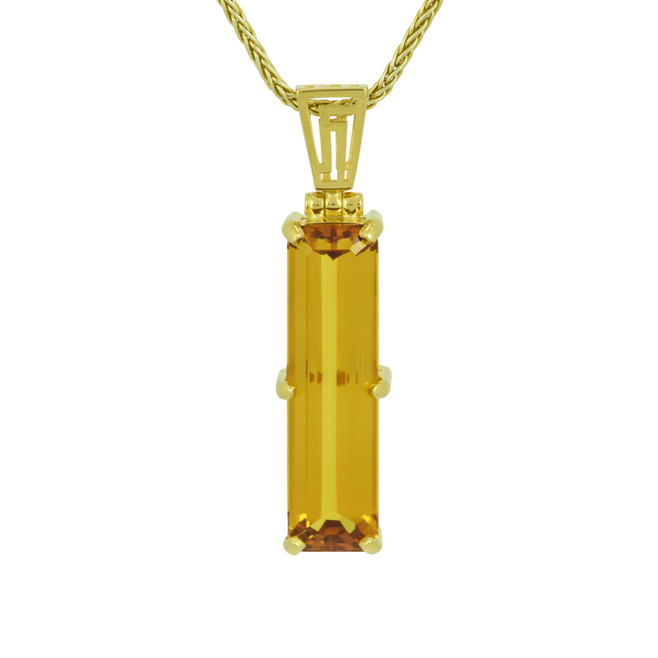 Cognac Sapphire Pendant
