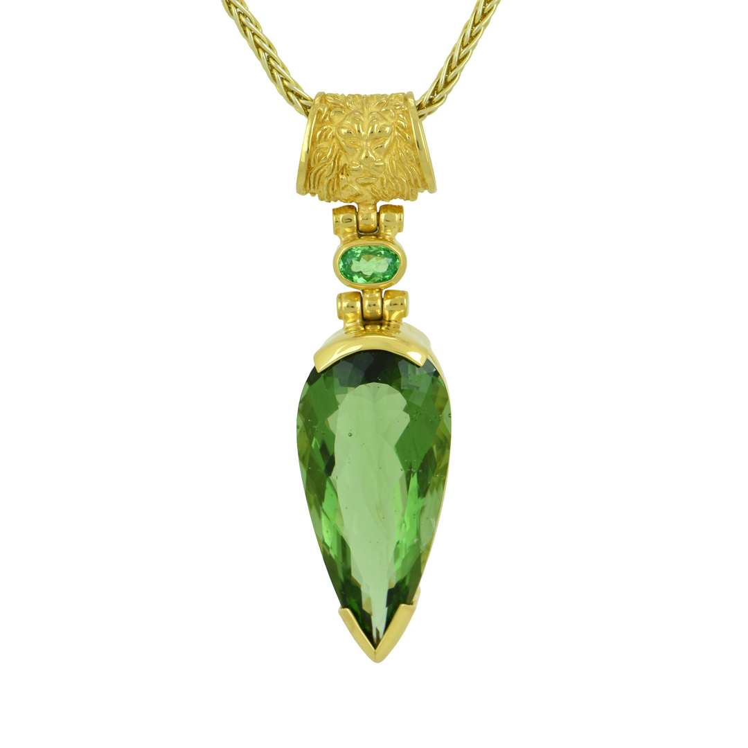 Green Obsidian Pendant