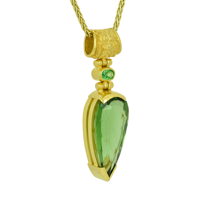 Green Obsidian Pendant