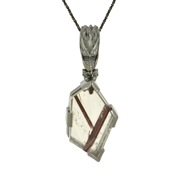 Red Rutilated Quartz Pendant