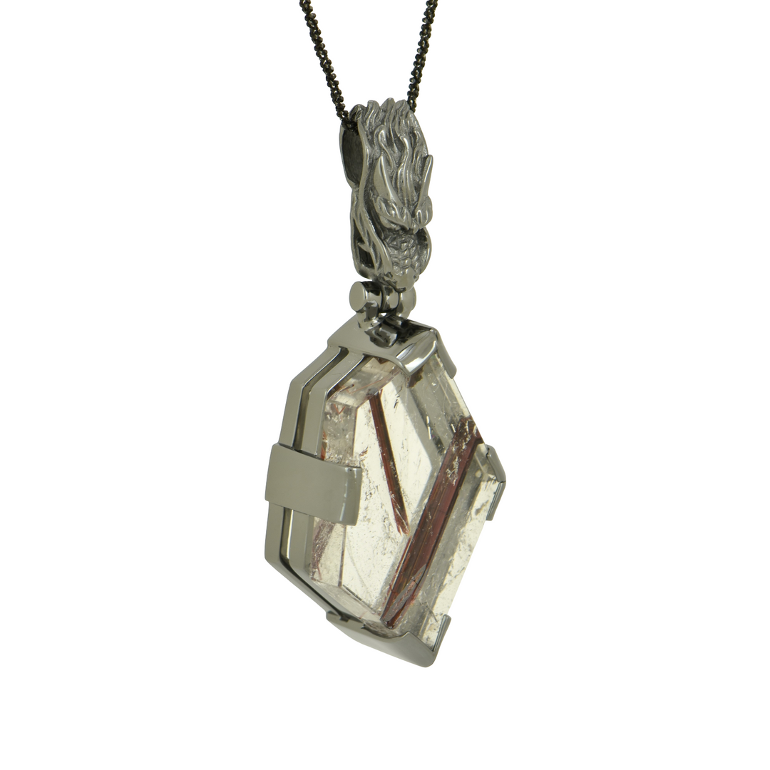 Red Rutilated Quartz Pendant