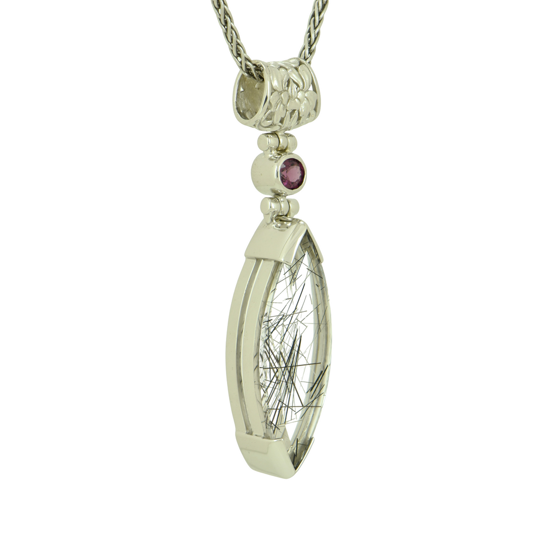 Black Rutilated Quartz Pendant