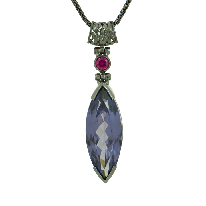 Alexandrite Effect Sapphire Pendant