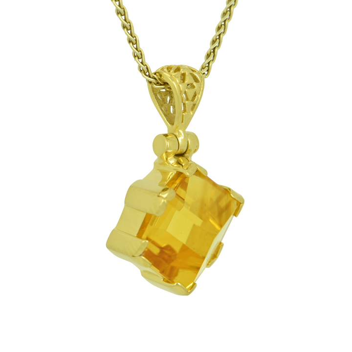 Golden Portal Hydro Quartz Pendant