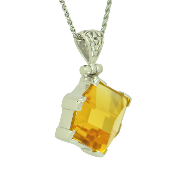 Golden Portal Hydro Quartz Pendant