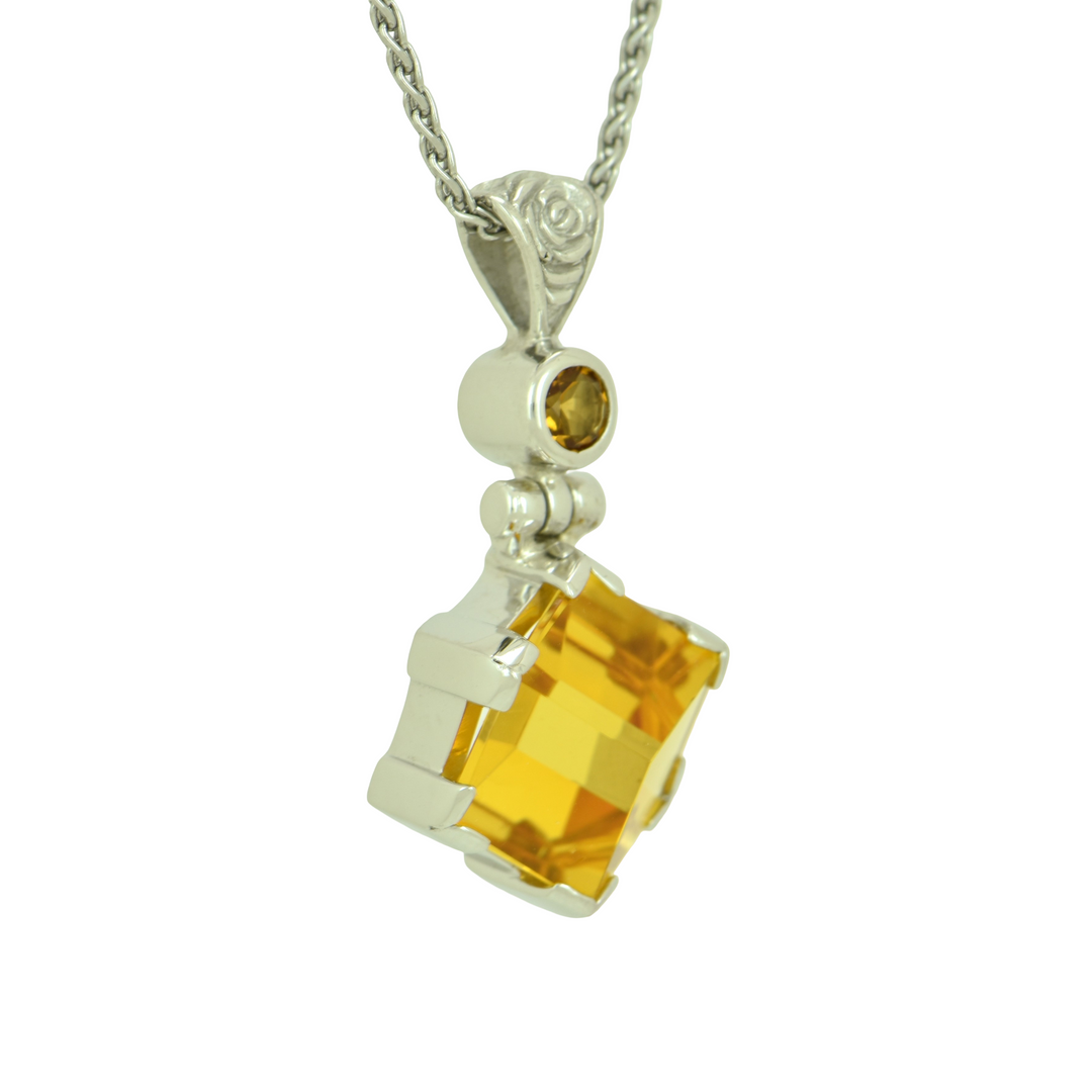 Golden Portal Hydro Quartz Pendant