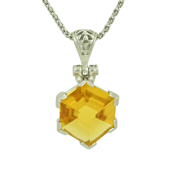 Golden Portal Hydro Quartz Pendant