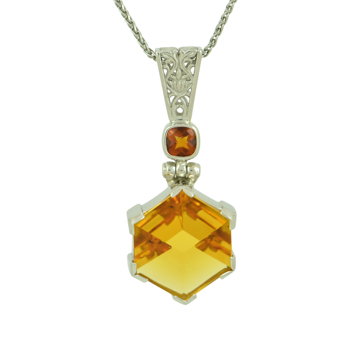 Golden Portal Hydro Quartz Pendant