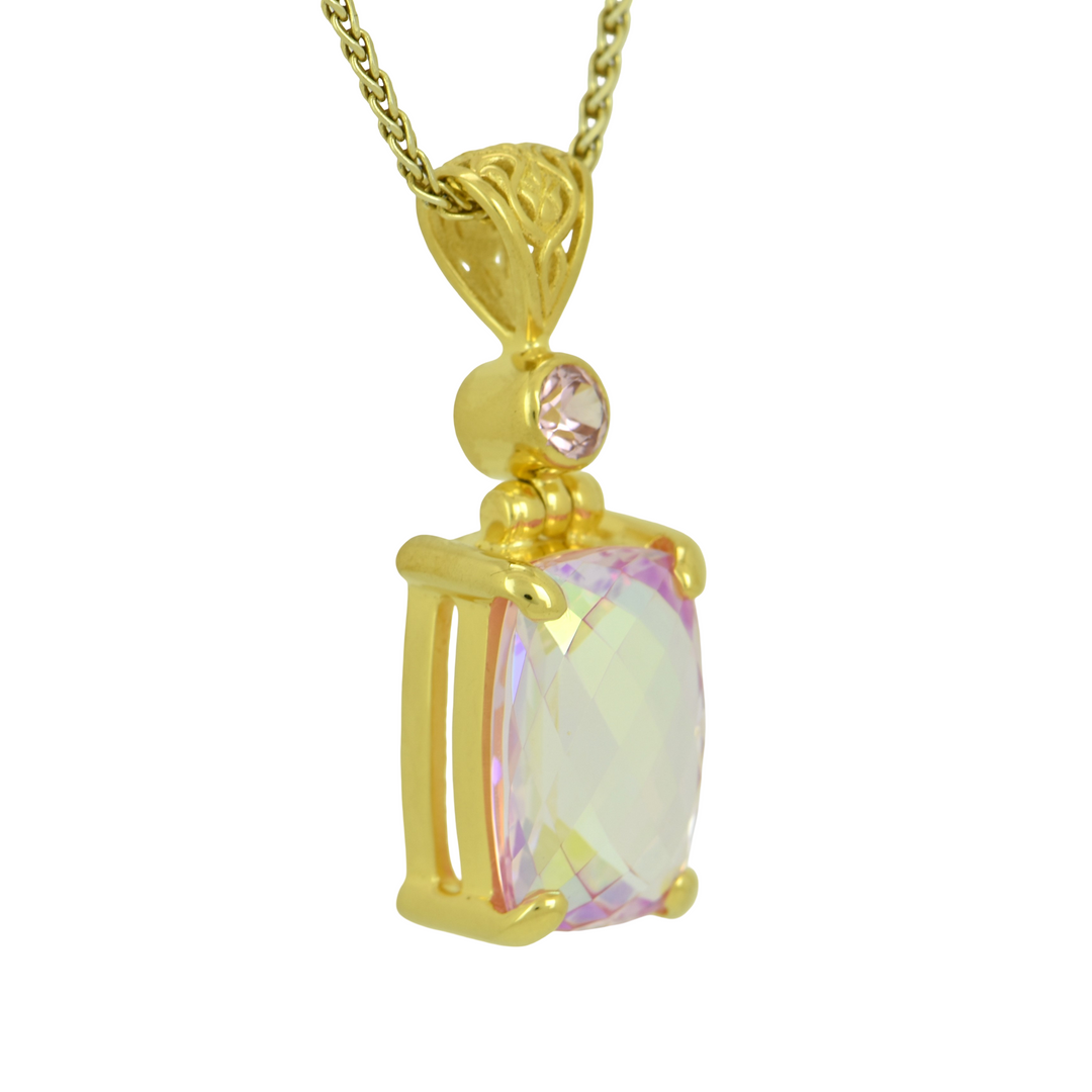 Angel Aura Pink Sapphire Pendant