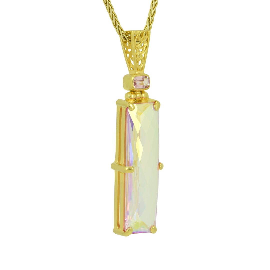 Angel Aura Pink Sapphire Pendant