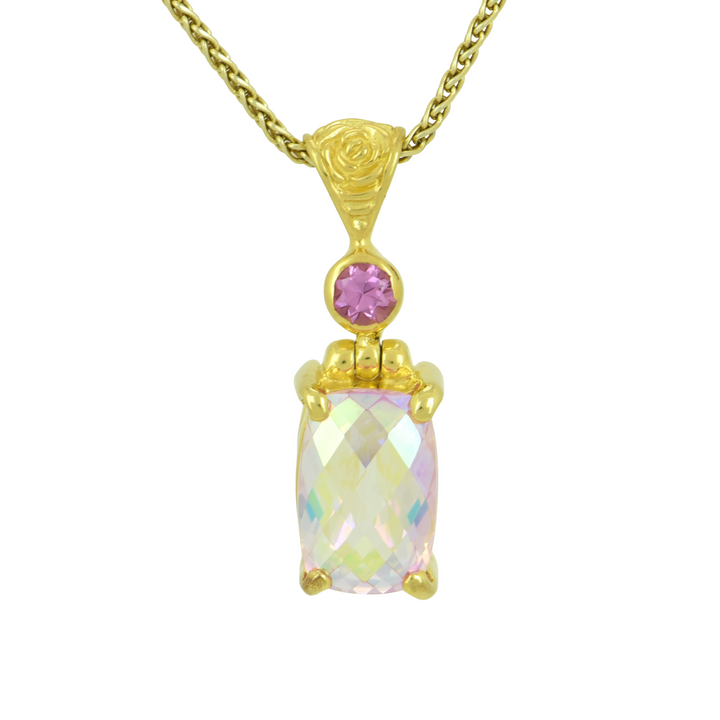 Angel Aura Pink Sapphire Pendant